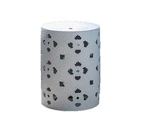 BMKGODN Taburete de Tambor cerámica con patrón Hoja Arce Hueca Estilo Chino Nuevo Rural, Taburete Antiguo, Muelle Bordado(White)