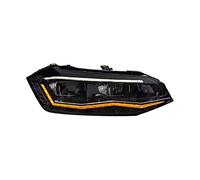 BMKUUOSJ Conjunto de faros delanteros Compatible con VW Polo 2019-2020 LED DRL LED señal de giro secuencial LED luz de carretera Un toque de azul(LED Lamp)