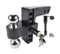 BMLGPGBCDW Coche Enganche Remolque Ajustable para Receptor 2 Pulgadas Enganche Remolque Caída Elevación 6 Pulgadas para Servicio Pesado Accesorios
