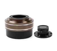 BMLGPGBCDW Levas de Cambio en el Volante Adaptador Cubo Liberación Rápida Volante del Juego De Carreras De 6 Agujeros 70MM para Moza para Simagic M10 A(Marrón)