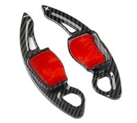 BMLGPGBCDW Levas de Cambio en el Volante Cambio Pale Volante Coche para Skoda para Octavia A7 MK3 5E RS VRS para Superb B8 para Scala para Karoq para Kodiaq(Patrón de Carbono)