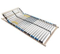 BMM Somier de láminas estándar de 100x200 cm con 28 láminas, Ajuste del cabecero, Certificado por TÜV, 7 Zonas, Montaje Propio, Compatible con Todos los colchones, Altura de 10 cm.