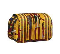 bmnaswt Ancient Egypt Tribe Series - Estuche doble para bolígrafos, funda de tela Oxford con bolsillos con cremallera, regalo ideal