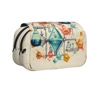 bmnaswt Estuche para bolígrafos con estampado de química, funda de tela Oxford con bolsillos con cremallera, regalo ideal