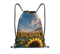 bmnaswt Sunflowers Sunlight Print - Mochila de gimnasio plegable para playa, senderismo, gimnasio y recados diarios, Black, S, Mochilas de viaje