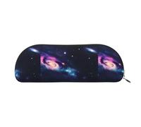 bmnaswt Universe Galaxy Space Print - Bolsa de almacenamiento con cremallera de grano cruzado, elegante bolsa portátil de papelería de maquillaje, Gold, One Size, Maleta