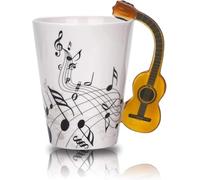 Bmocoen de cerámica creativa de la novedad guitarra de té de la leche de café gratis de de instrumento musical único