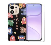 BMPNLSZ Carcasa para Doogee S200E VIP + Vidrio Templado - OYLLM45 | Suave Silicona TPU Canica Funda para móvil Resistente + Cristal Templado Film Vidrio Protector de Pantalla (6,72")