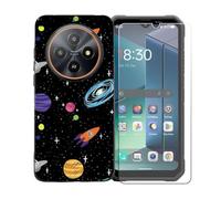BMPNLSZ Funda para Blackview Fort 2, Suave Silicona TPU Canica Carcasa Caso Case + Cristal Templado Film Vidrio Protector de Pantalla para Blackview Fort 2 - BST1