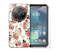 BMPNLSZ Funda para Blackview Fort 2, Suave Silicona TPU Canica Carcasa Caso Case + Cristal Templado Film Vidrio Protector de Pantalla para Blackview Fort 2 - OYLLM1
