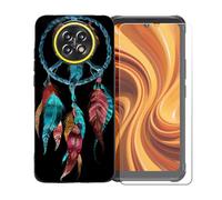BMPNLSZ Funda para Cubot Kingkong Ace 5, Suave Silicona TPU Canica Carcasa Caso Case + Cristal Templado Film Vidrio Protector de Pantalla para Cubot Kingkong Ace 5 - BST3