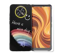 BMPNLSZ Funda para Cubot Kingkong Ace 5, Suave Silicona TPU Canica Carcasa Caso Case + Cristal Templado Film Vidrio Protector de Pantalla para Cubot Kingkong Ace 5 - OYLLM44