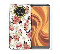 BMPNLSZ Funda para Cubot Kingkong Ace 5, Suave Silicona TPU Canica Carcasa Caso Case + Cristal Templado Film Vidrio Protector de Pantalla para Cubot Kingkong Ace 5 - OYLLM1