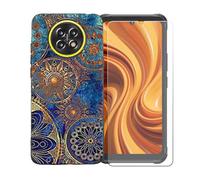 BMPNLSZ Funda para Cubot Kingkong Ace 5, Suave Silicona TPU Canica Carcasa Caso Case + Cristal Templado Film Vidrio Protector de Pantalla para Cubot Kingkong Ace 5 - OYLLM11