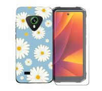 BMPNLSZ Funda para Cubot Kingkong Mini 4, Suave Silicona TPU Canica Carcasa Caso Case + Cristal Templado Film Vidrio Protector de Pantalla para Cubot Kingkong Mini 4 - BST20