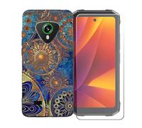 BMPNLSZ Funda para Cubot Kingkong Mini 4, Suave Silicona TPU Canica Carcasa Caso Case + Cristal Templado Film Vidrio Protector de Pantalla para Cubot Kingkong Mini 4 - BST10