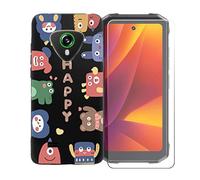 BMPNLSZ Funda para Cubot Kingkong Mini 4, Suave Silicona TPU Canica Carcasa Caso Case + Cristal Templado Film Vidrio Protector de Pantalla para Cubot Kingkong Mini 4 - OYLLM45