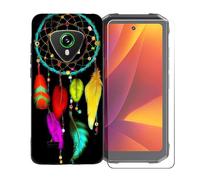 BMPNLSZ Funda para Cubot Kingkong Mini 4, Suave Silicona TPU Canica Carcasa Caso Case + Cristal Templado Film Vidrio Protector de Pantalla para Cubot Kingkong Mini 4 - BST2