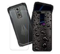 BMPNLSZ Funda para Doogee Blade 10 Energy (6,56"), Cover Suave Silicona TPU Carcasa Caso Protectora Case + Cristal Templado Film Vidrio Protector de Pantalla - LH47