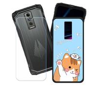 BMPNLSZ Funda para Doogee Blade 10 Ultra Energy (6,56"), Cover Suave Silicona TPU Carcasa Caso Protectora Case + Cristal Templado Film Vidrio Protector de Pantalla - LH78