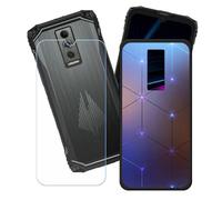 BMPNLSZ Funda para Doogee Blade 10 Ultra Energy (6,56"), Cover Suave Silicona TPU Carcasa Caso Protectora Case + Cristal Templado Film Vidrio Protector de Pantalla - LH3