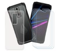BMPNLSZ Funda para Doogee Blade 10 Ultra Energy Screen Protector, Transparente Suave Silicona TPU Canica Carcasa Caso Case + [4 Piezas] Cristal Templado Film Vidrio (6,56")