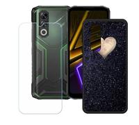 BMPNLSZ Funda para Doogee Blade20 MAX (6,6"), Cover Suave Silicona TPU Carcasa Caso Protectora Case + Cristal Templado Film Vidrio Protector de Pantalla - LH52