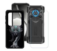 BMPNLSZ Funda para Doogee Blade20 Play (6,6"), Cover Suave Silicona TPU Carcasa Caso Protectora Case + Cristal Templado Film Vidrio Protector de Pantalla - LH17