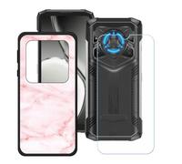 BMPNLSZ Funda para Doogee Blade20 Play (6,6"), Cover Suave Silicona TPU Carcasa Caso Protectora Case + Cristal Templado Film Vidrio Protector de Pantalla - LH16