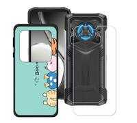 BMPNLSZ Funda para Doogee Blade20 Play (6,6"), Cover Suave Silicona TPU Carcasa Caso Protectora Case + Cristal Templado Film Vidrio Protector de Pantalla - LH68