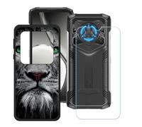 BMPNLSZ Funda para Doogee Blade20 Play (6,6"), Cover Suave Silicona TPU Carcasa Caso Protectora Case + Cristal Templado Film Vidrio Protector de Pantalla - LH40