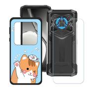 BMPNLSZ Funda para Doogee Blade20 Play (6,6"), Cover Suave Silicona TPU Carcasa Caso Protectora Case + Cristal Templado Film Vidrio Protector de Pantalla - LH78