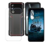 BMPNLSZ Funda para Doogee Blade20 Turbo (6,6"), Cover Suave Silicona TPU Carcasa Caso Protectora Case + Cristal Templado Film Vidrio Protector de Pantalla - LH31