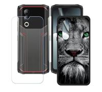 BMPNLSZ Funda para Doogee Blade20 Turbo (6,6"), Cover Suave Silicona TPU Carcasa Caso Protectora Case + Cristal Templado Film Vidrio Protector de Pantalla - LH40