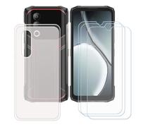 BMPNLSZ Funda para Doogee Blade20 Turbo Screen Protector, Translúcido Suave Silicona TPU Canica Carcasa Caso Case + [3 Piezas] Cristal Templado Film Vidrio (6,6")