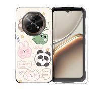BMPNLSZ Funda para Doogee Fire 7, Suave Silicona TPU Canica Carcasa Caso Case + Cristal Templado Film Vidrio Protector de Pantalla para Doogee Fire 7 - OYLLM47