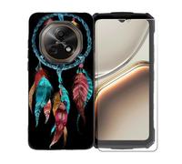 BMPNLSZ Funda para Doogee Fire 7, Suave Silicona TPU Canica Carcasa Caso Case + Cristal Templado Film Vidrio Protector de Pantalla para Doogee Fire 7 - BST3