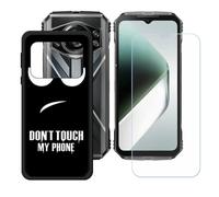 BMPNLSZ Funda para Doogee S Cyber Pro (6,58"), Cover Suave Silicona TPU Carcasa Caso Protectora Case + Cristal Templado Film Vidrio Protector de Pantalla - LH9