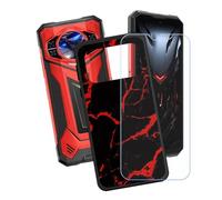 BMPNLSZ Funda para Doogee S200 Plus, Cover Suave Silicona TPU Carcasa Caso Protectora Case + Cristal Templado Film Vidrio Protector de Pantalla para (6,72") - LH36