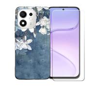 BMPNLSZ Funda para Doogee S200E + Protector de Cristal - BST11 | Suave Silicona TPU Canica Funda de teléfono Carcasa Resistente + Cristal Templado Film Vidrio Protector de Pantalla (6,72")