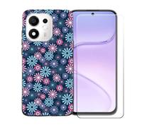 BMPNLSZ Funda para Doogee S200E + Protector de Cristal - BST19 | Suave Silicona TPU Canica Funda de teléfono Carcasa Resistente + Cristal Templado Film Vidrio Protector de Pantalla (6,72")
