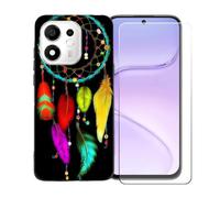 BMPNLSZ Funda para Doogee S200E + Protector de Cristal - BST2 | Suave Silicona TPU Canica Funda de teléfono Carcasa Resistente + Cristal Templado Film Vidrio Protector de Pantalla (6,72")