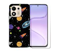 BMPNLSZ Funda para Doogee S200E VIP + Protector de Cristal - BST1 | Suave Silicona TPU Canica Funda de teléfono Carcasa Resistente + Cristal Templado Film Vidrio Protector de Pantalla (6,72")