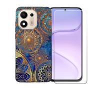BMPNLSZ Funda para Doogee S200E VIP + Protector de Cristal - BST10 | Suave Silicona TPU Canica Funda de teléfono Carcasa Resistente + Cristal Templado Film Vidrio Protector de Pantalla (6,72")
