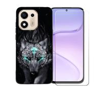 BMPNLSZ Funda para Doogee S200E VIP + Protector de Cristal - BST13 | Suave Silicona TPU Canica Funda de teléfono Carcasa Resistente + Cristal Templado Film Vidrio Protector de Pantalla (6,72")