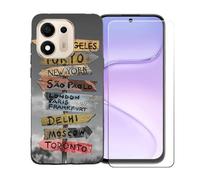 BMPNLSZ Funda para Doogee S200E VIP + Protector de Cristal - BST17 | Suave Silicona TPU Canica Funda de teléfono Carcasa Resistente + Cristal Templado Film Vidrio Protector de Pantalla (6,72")