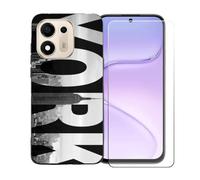 BMPNLSZ Funda para Doogee S200E VIP + Protector de Cristal - BST5 | Suave Silicona TPU Canica Funda de teléfono Carcasa Resistente + Cristal Templado Film Vidrio Protector de Pantalla (6,72")