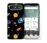BMPNLSZ Funda para Doro Aurora A10, Suave Silicona TPU Canica Carcasa Caso Case + Cristal Templado Film Vidrio Protector de Pantalla para Doro Aurora A10 - BST1