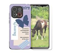 BMPNLSZ Funda para Emporia ME 6, Suave Silicona TPU Canica Carcasa Caso Case + Cristal Templado Film Vidrio Protector de Pantalla para Emporia ME 6 - OYLLM46