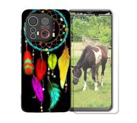 BMPNLSZ Funda para Emporia ME 6, Suave Silicona TPU Canica Carcasa Caso Case + Cristal Templado Film Vidrio Protector de Pantalla para Emporia ME 6 - BST2